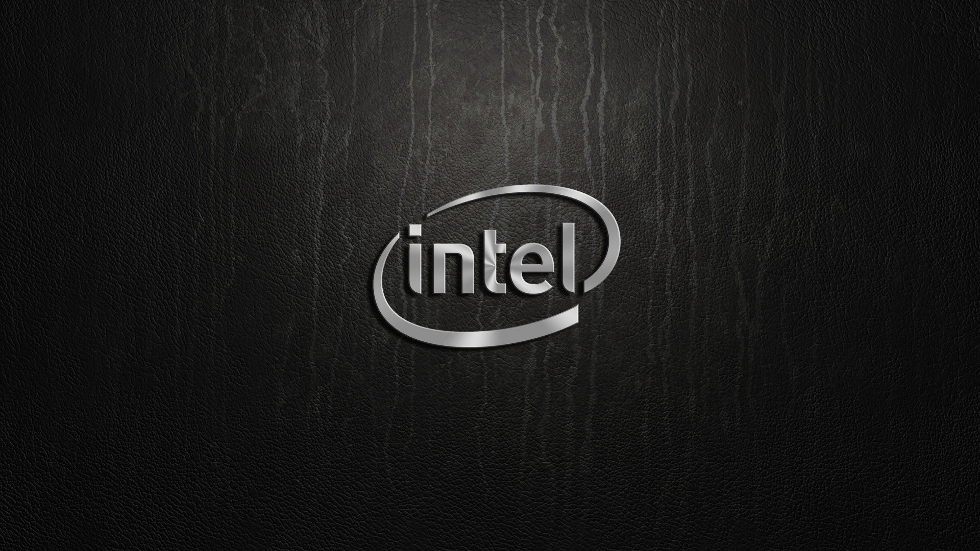 intel logo argento