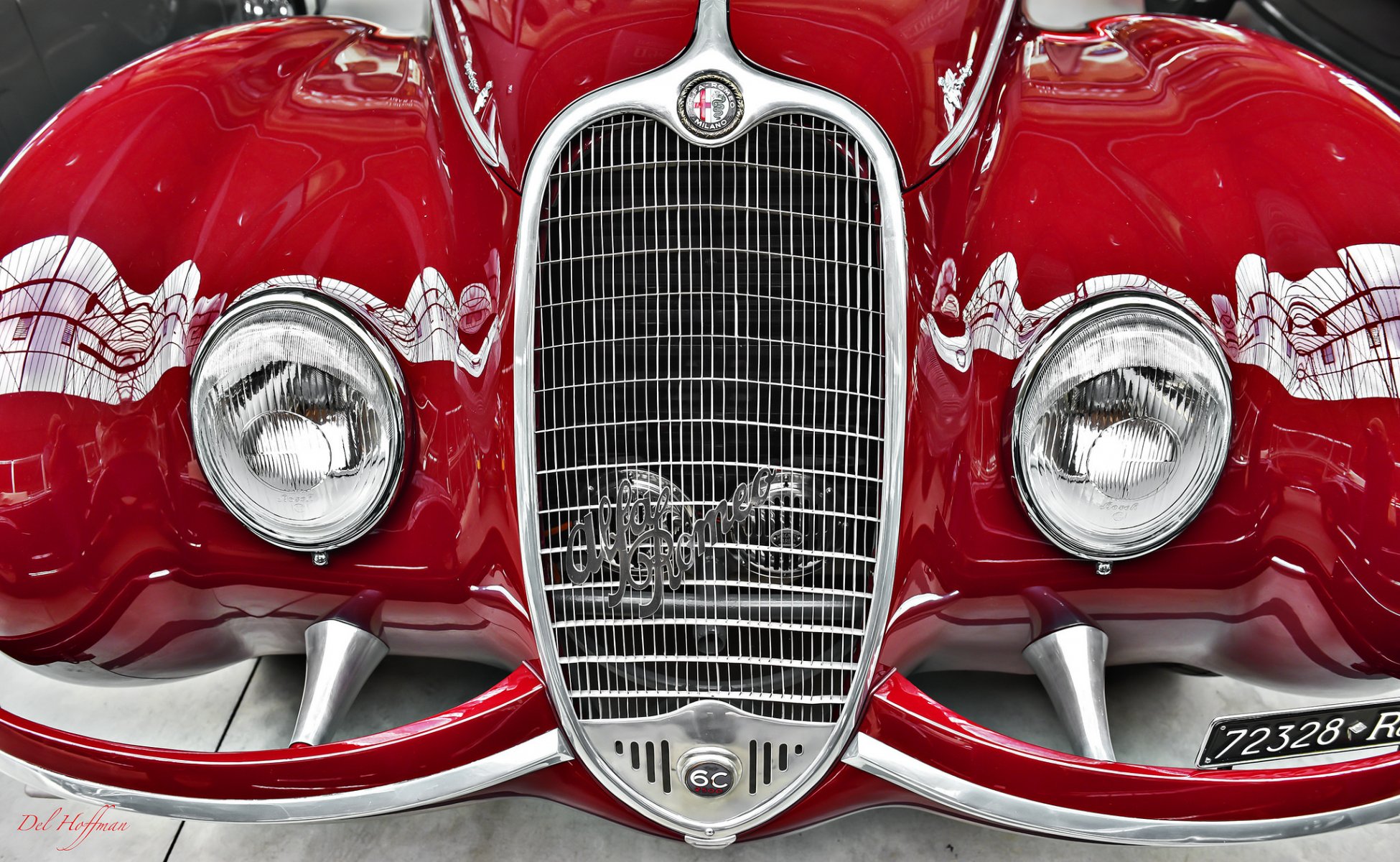 alfa romeo rosso fari