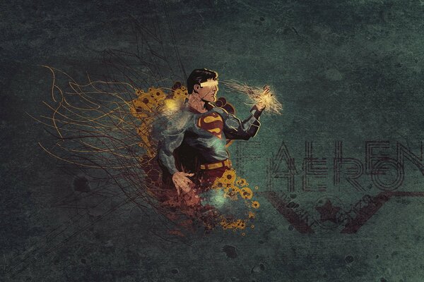 Disegno di Superman eroe del film