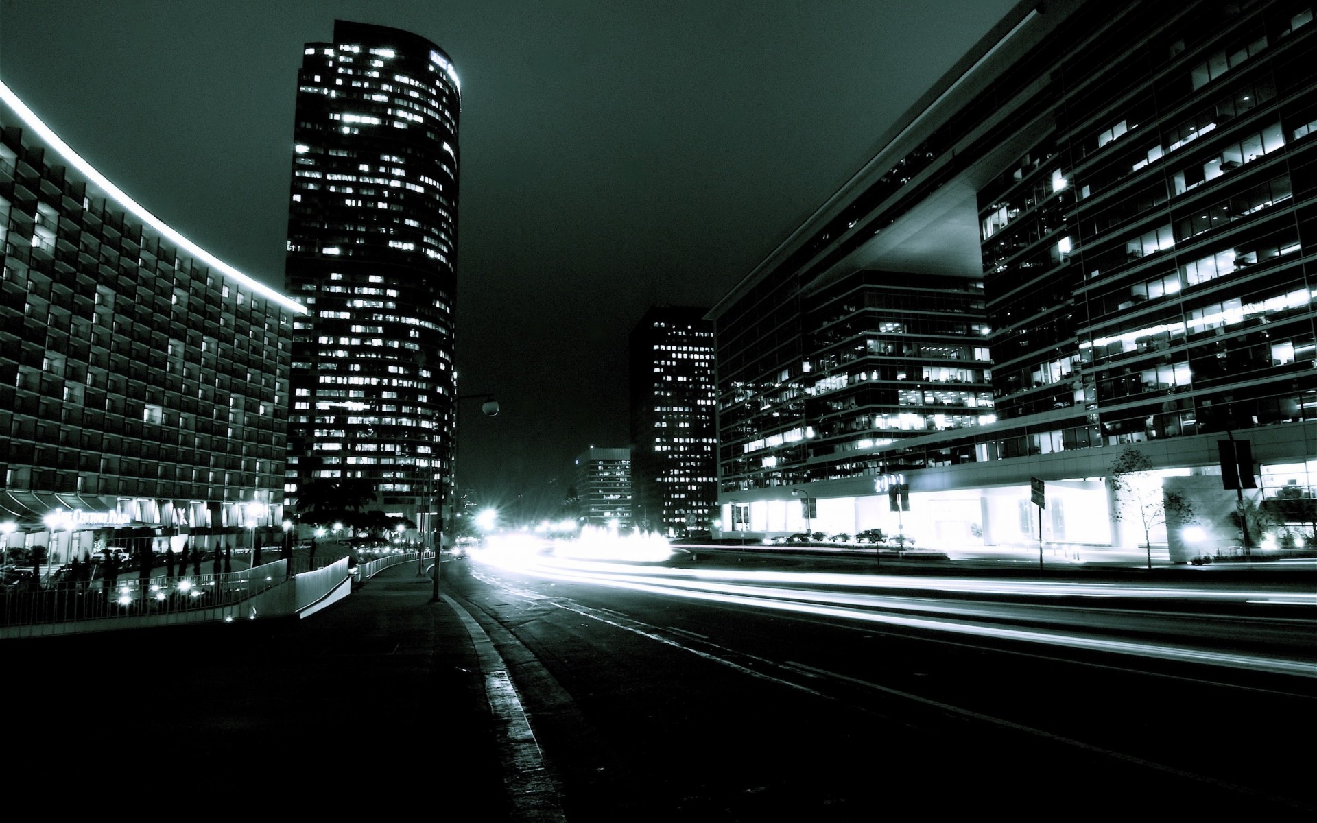 notte luci strada luce