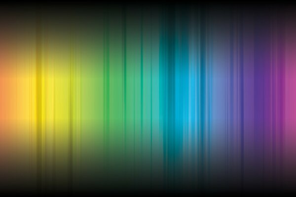 Spettro di diversi colori su sfondo nero