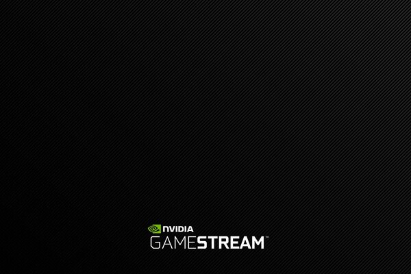 Logo nvidia gamestream su sfondo nero