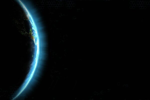 L Aurora del pianeta terra nella galassia oscura
