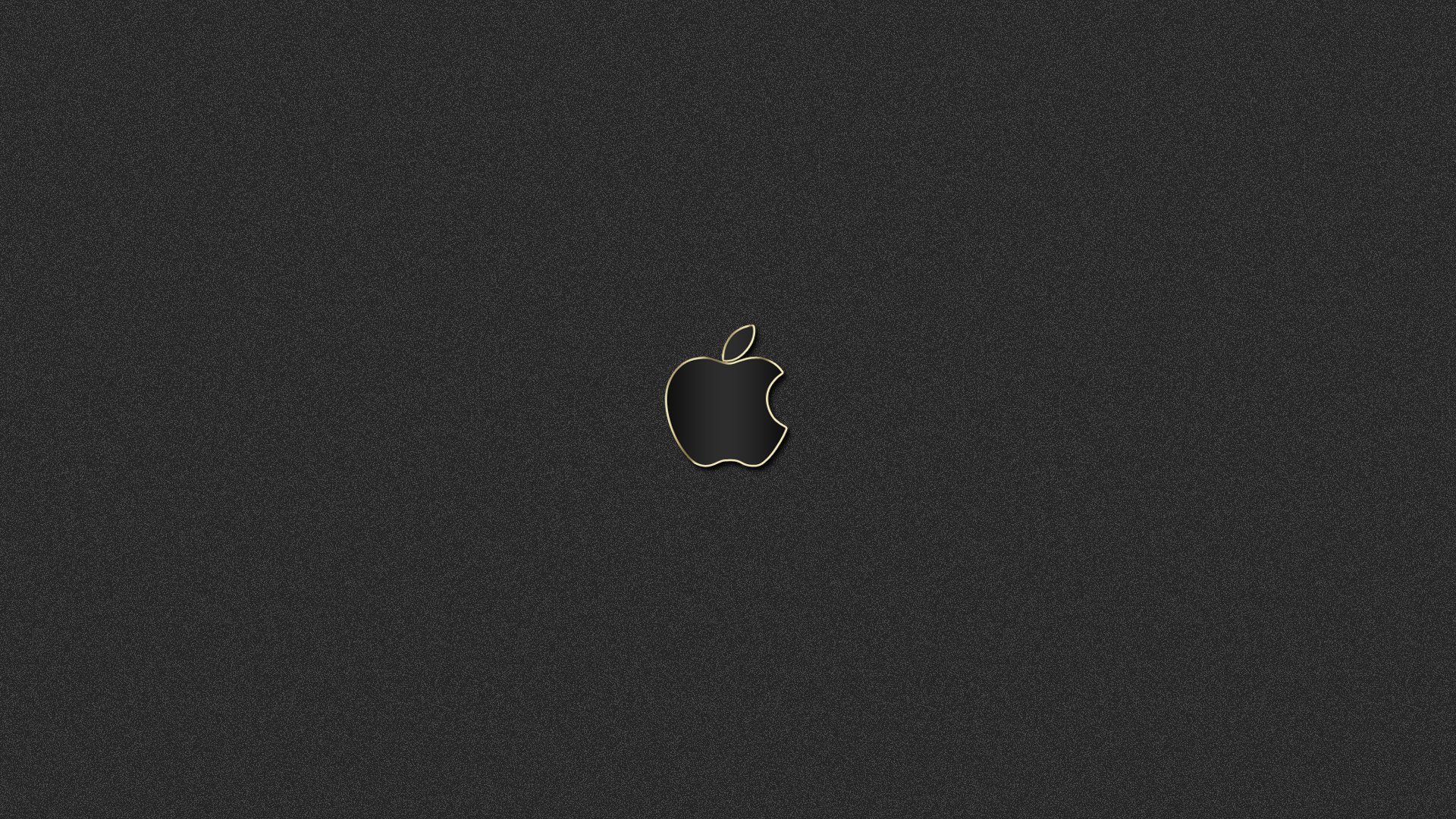 mela mac oro nero logo