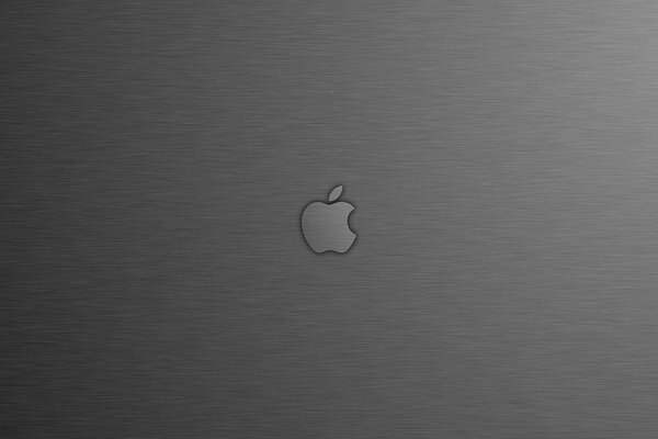 Logo apple apple su sfondo argento