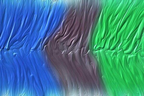 Disegno realizzato con colori di tonalità fredde