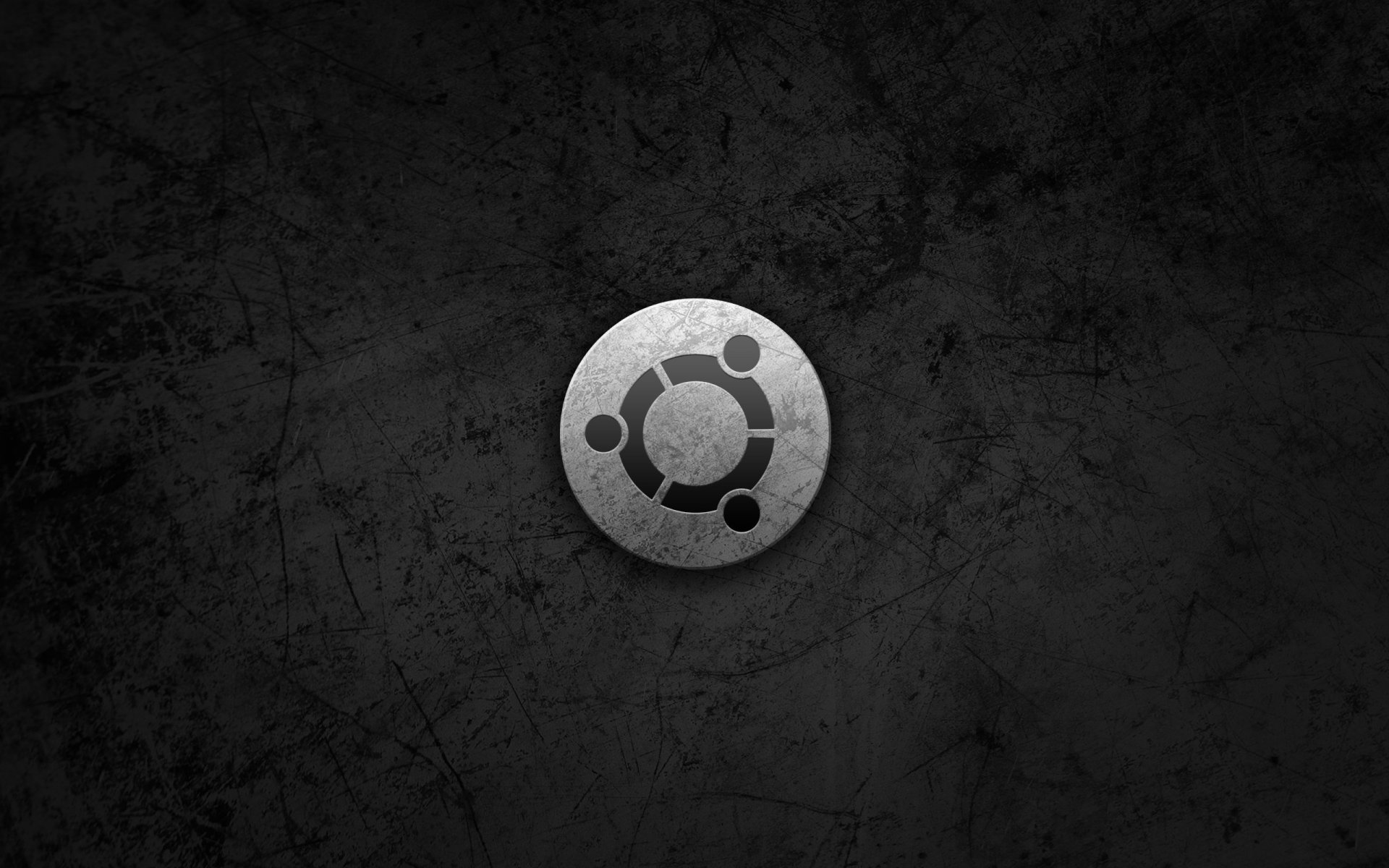 ubuntu metallo stile os logo