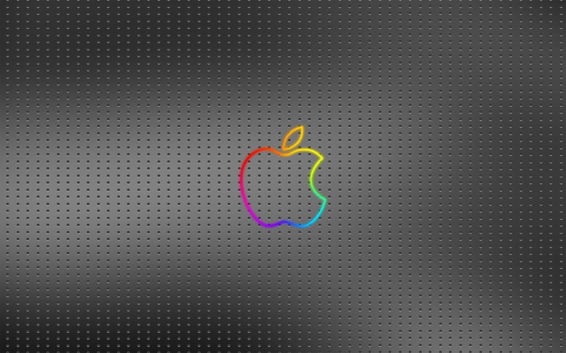 contorno della mela maglia di alluminio colori dell arcobaleno apple emblemi loghi
