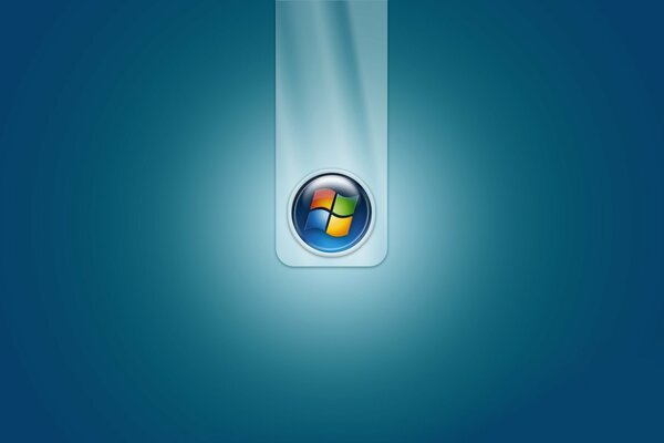Schermata di avvio del computer su sfondo blu
