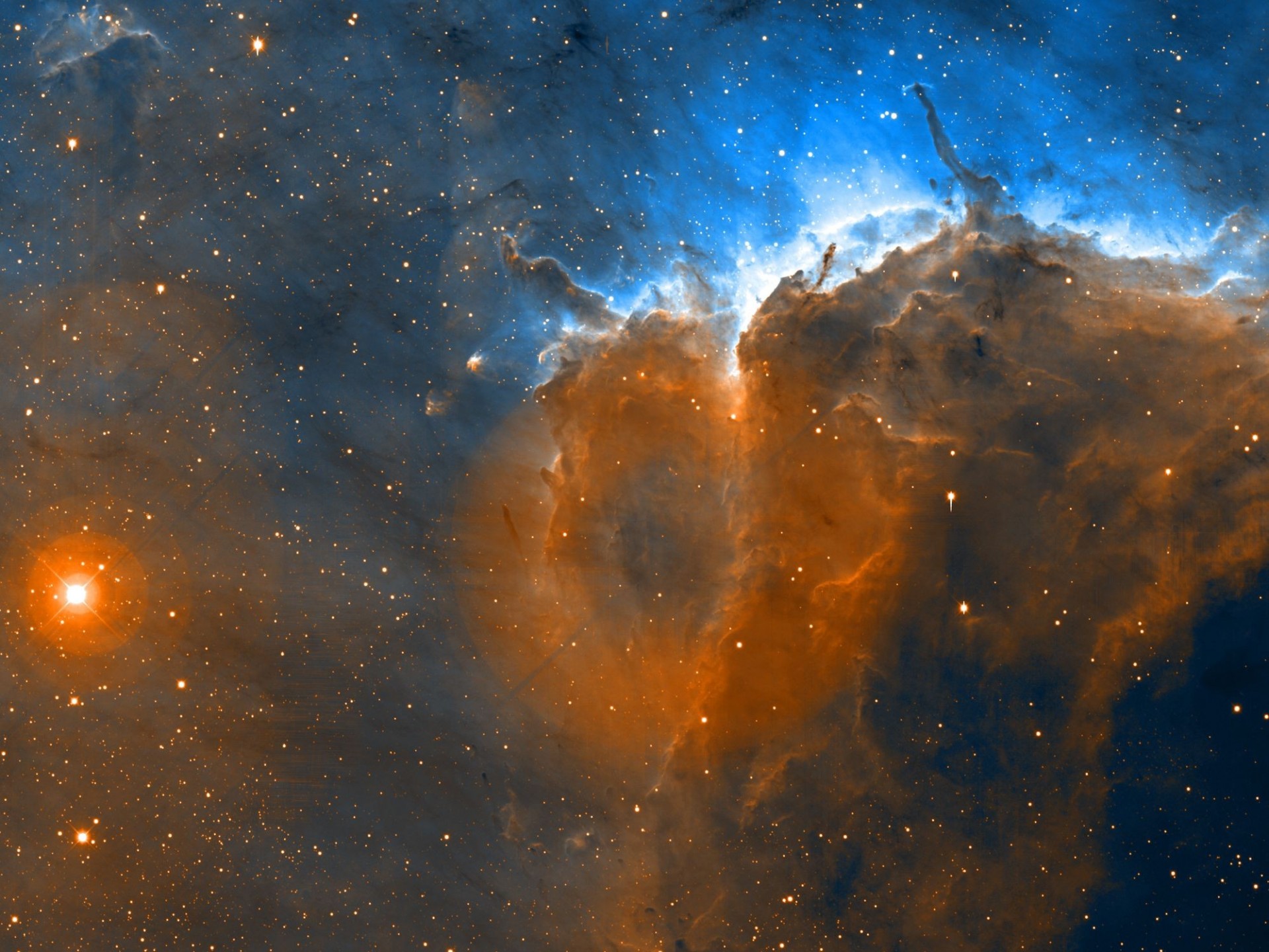 nebulosa pellicano stelle cosmo