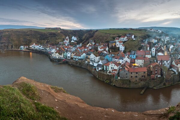 Inverno nel North Yorkshire d Inghilterra