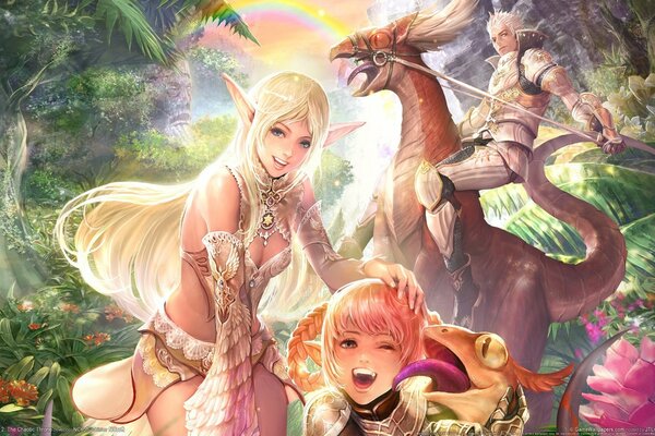 Divertenti elfi fantastici di lineage 2