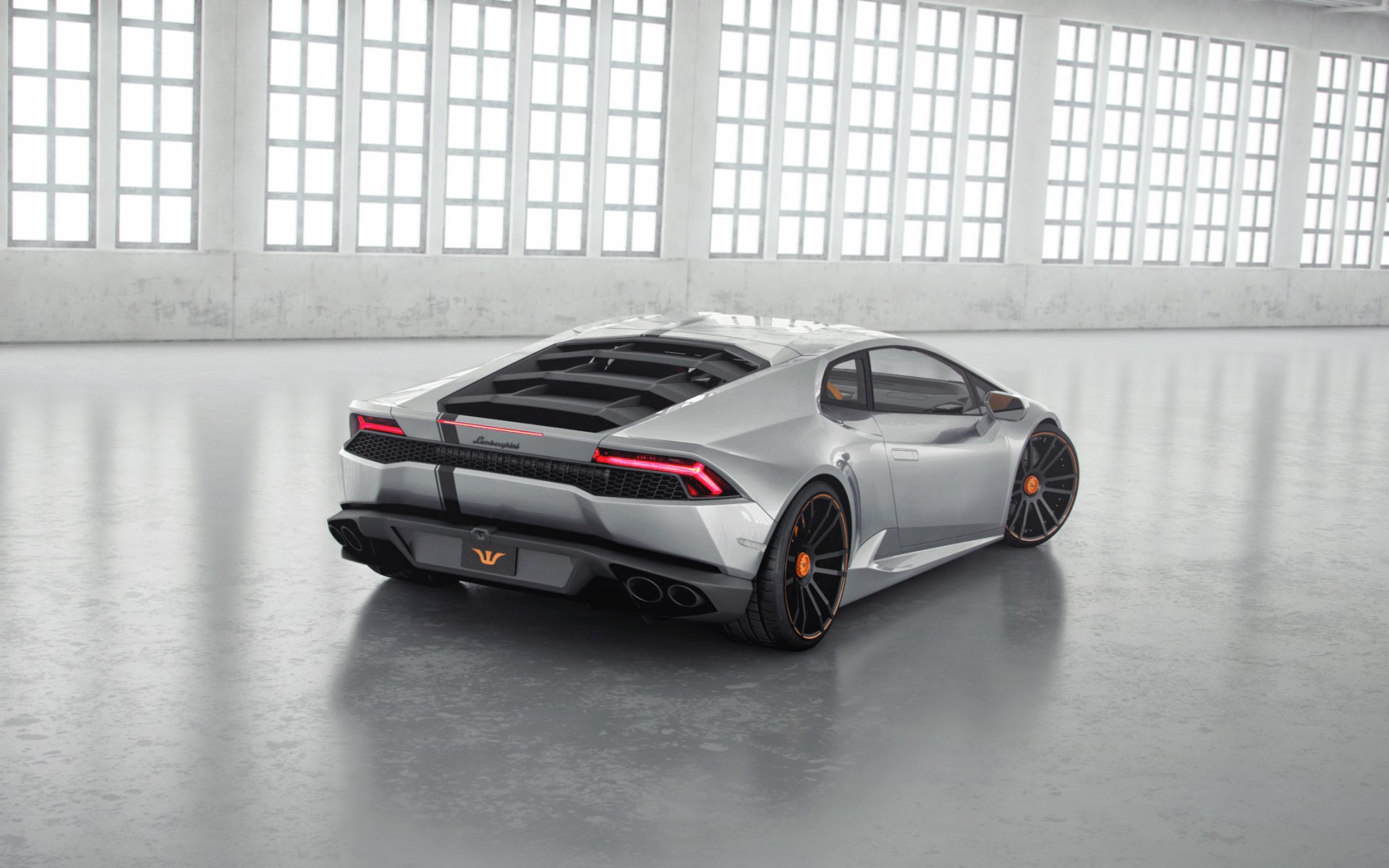 lamborghini huracan lp850-4 lucifero wheelsandmore tuning supercar argento posteriore lamborghini argento posteriore
