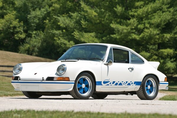 Supercar bianca Porsche Carerra