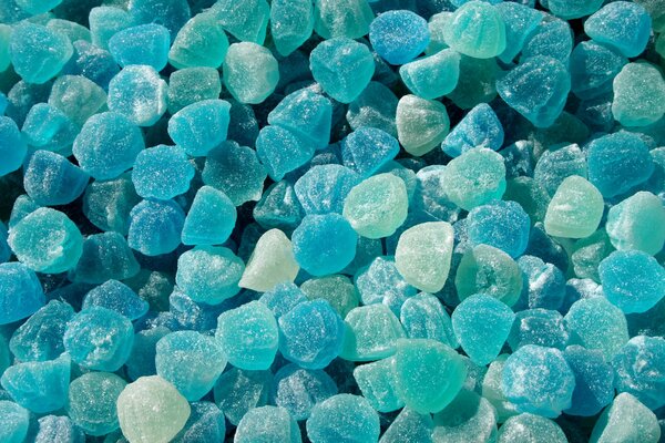 Un sacco di marmellata blu e blu
