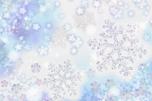 Fiocchi di neve festivi bianchi al freddo