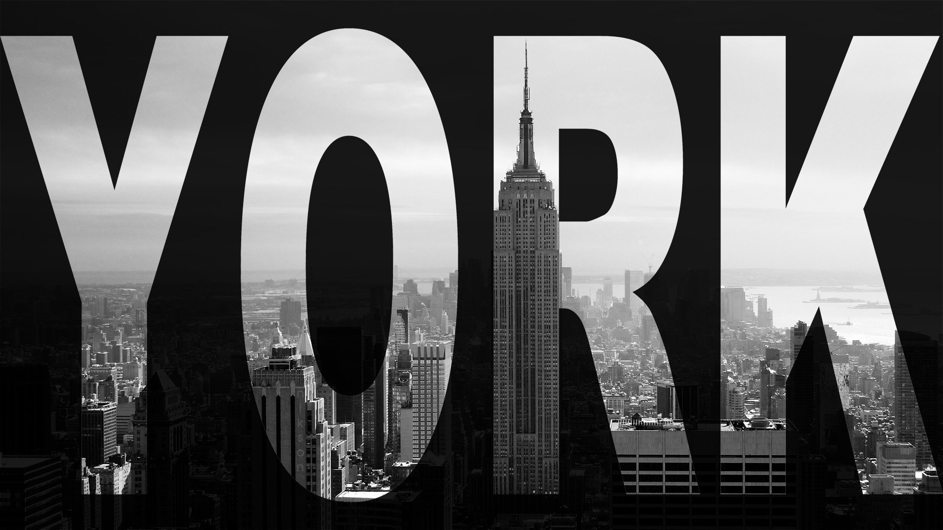 new york città grattacielo bianco e nero