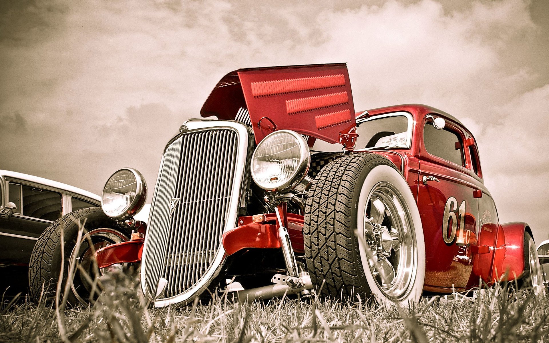 foto auto auto retro sfondo carta da parati