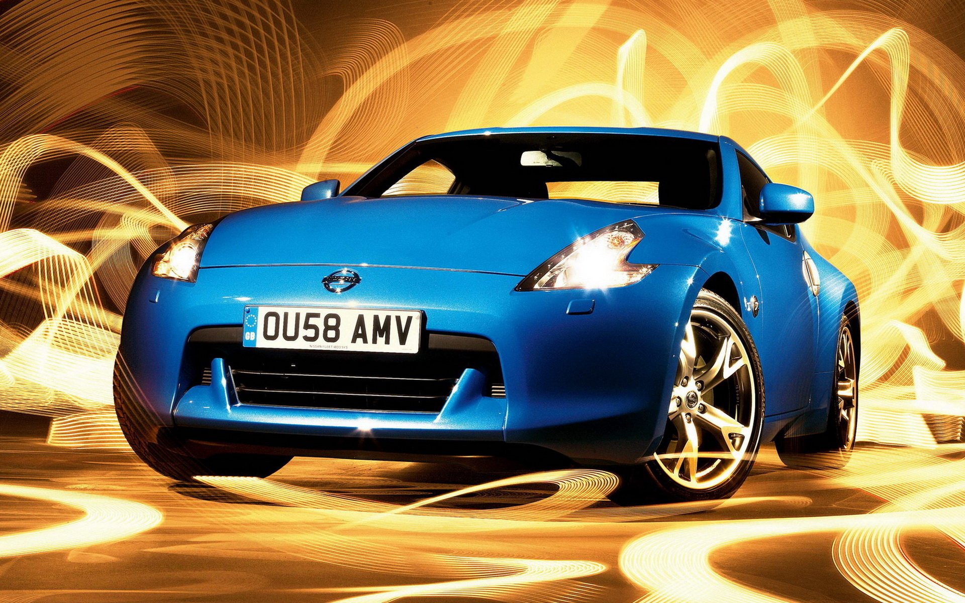 auto nissan sogno blu nissan 370z astrazione