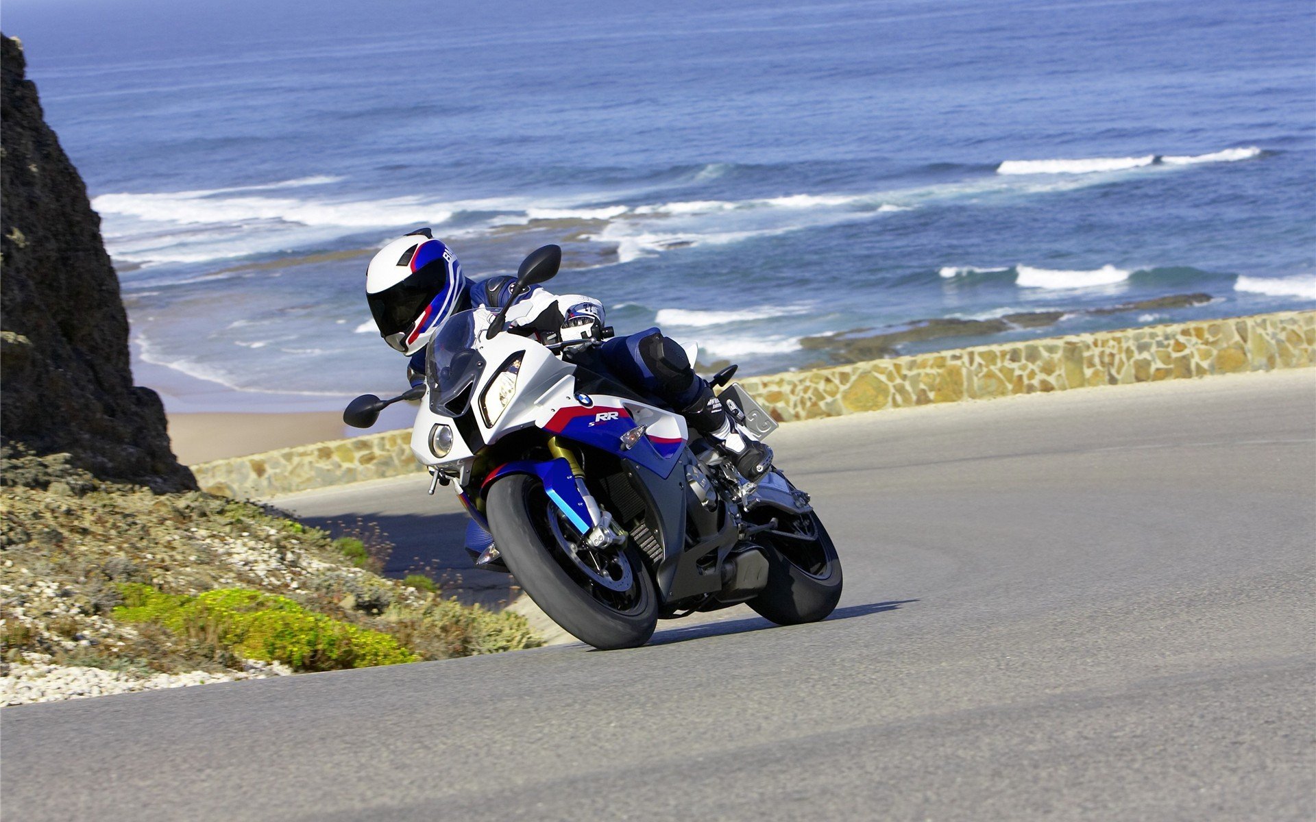 moto moto strada rocce montagne acqua oceano mare estate viaggio viaggi sport
