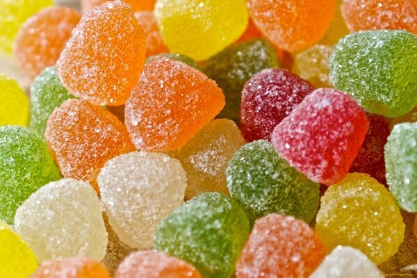 Set di caramelle gommose multicolore