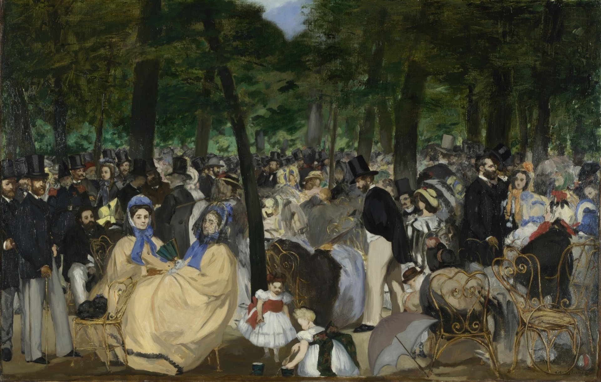pittura a olio tela pittura tuileries impressionismo