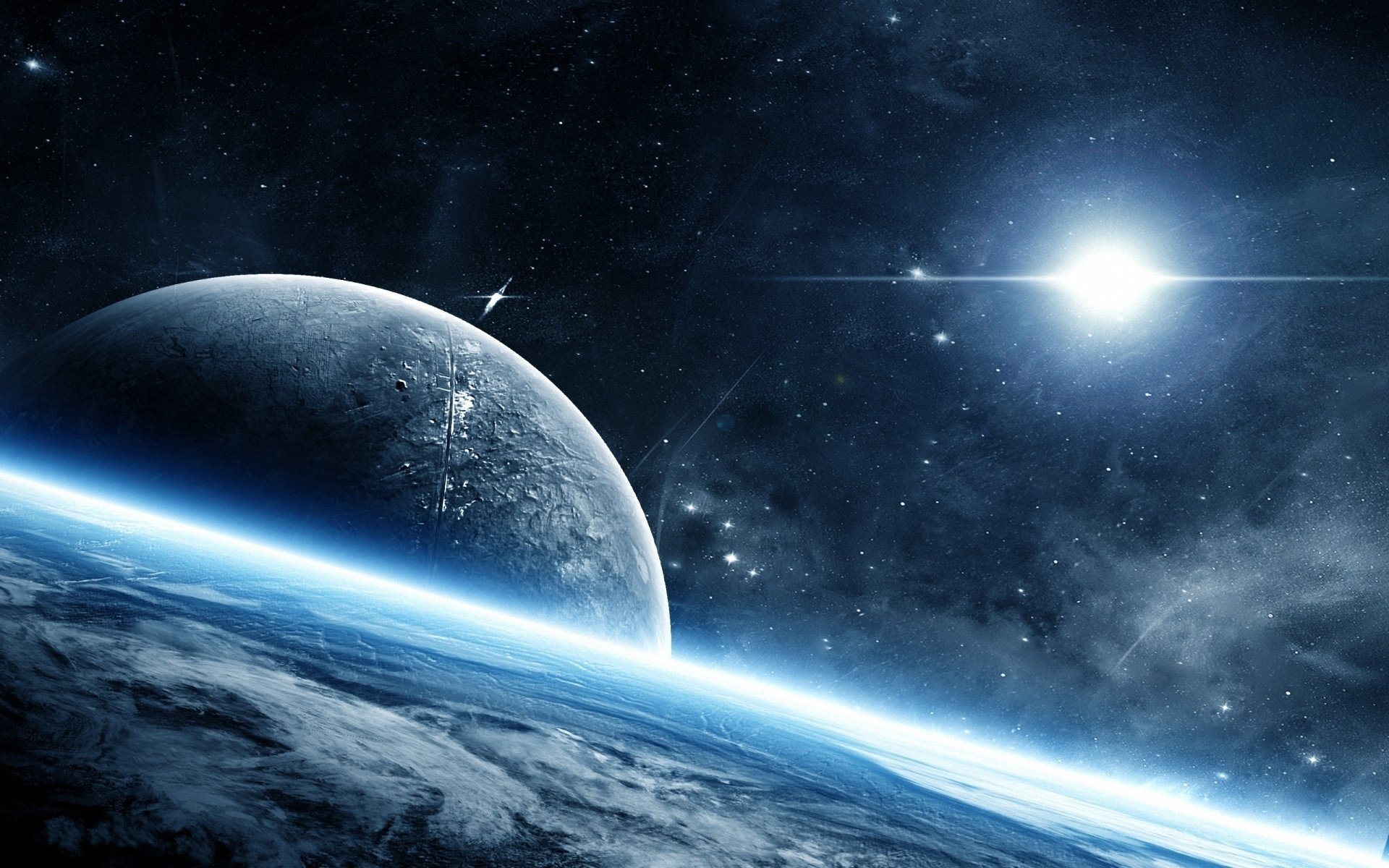 pianeta spazio spazio atmosfera bagliore