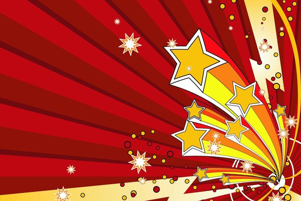 Immagine vettoriale di un dipinto di stelle