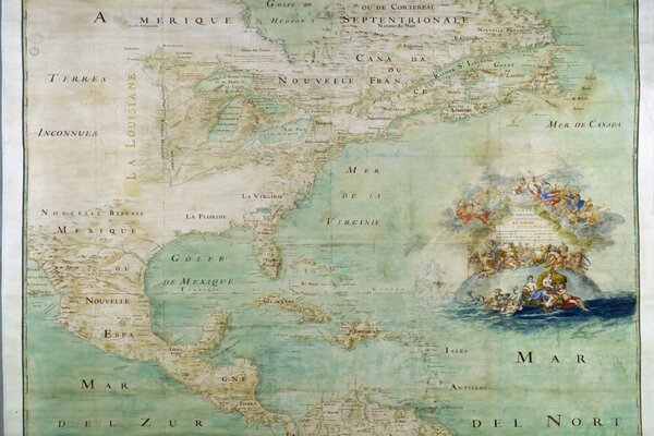 Mappa antica del Nord America