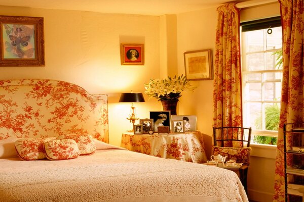 Design della camera da letto in stile provenzale