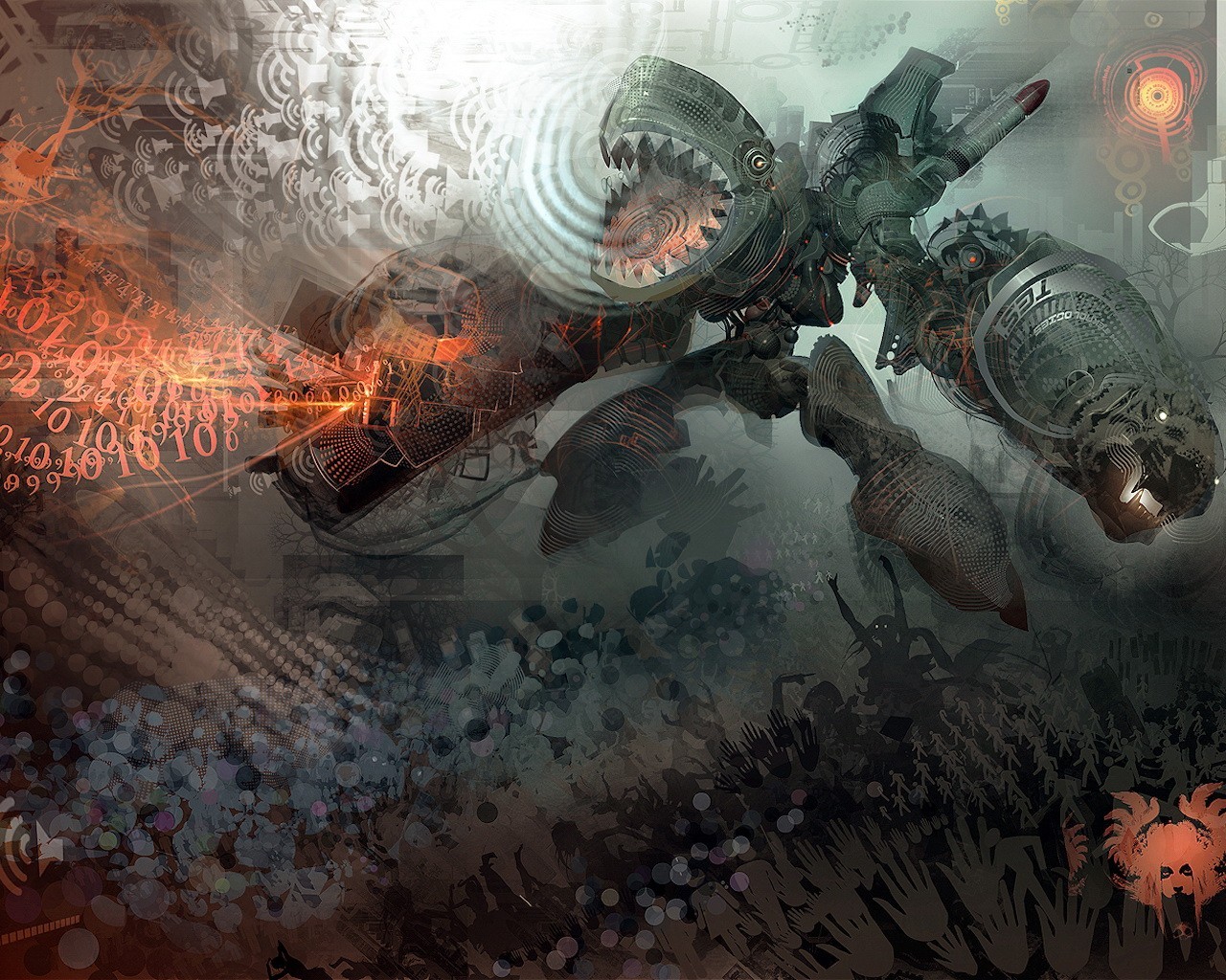 robot elaborazione numeri