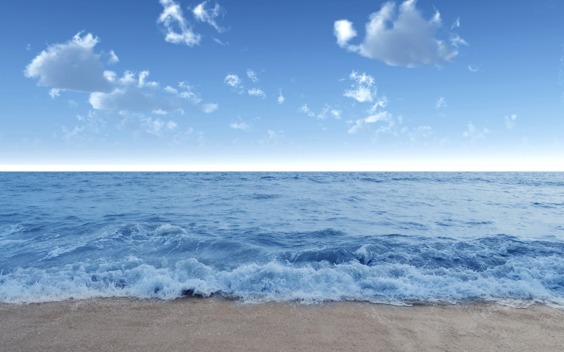 mare onde onda acqua costa spiaggia sabbia cielo blu nuvole estate paesaggio natura