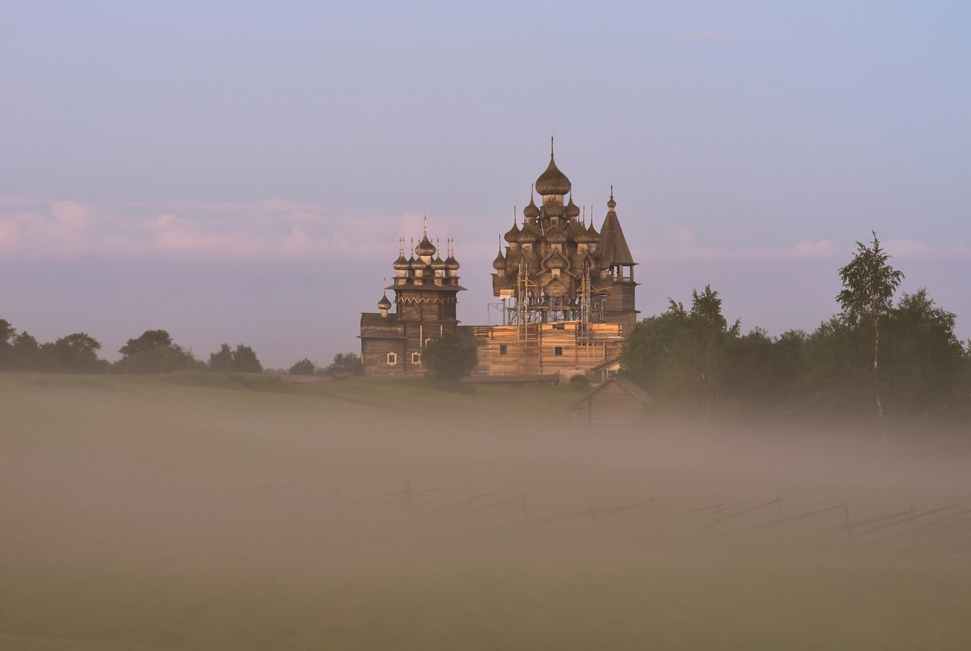 chiesa della trasfigurazione isola kizhi russia