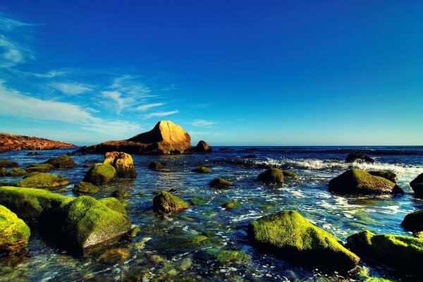 Pietre incredibilmente belle nel mare