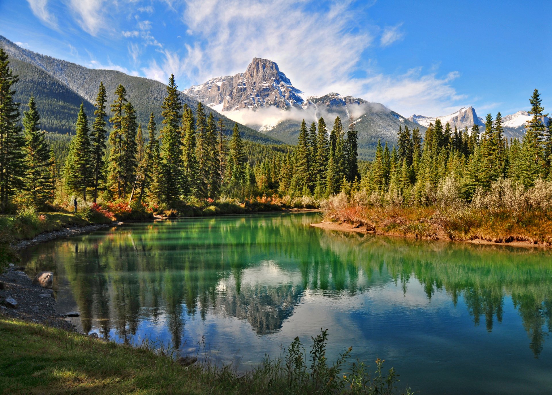 natura canada montagne foresta lago