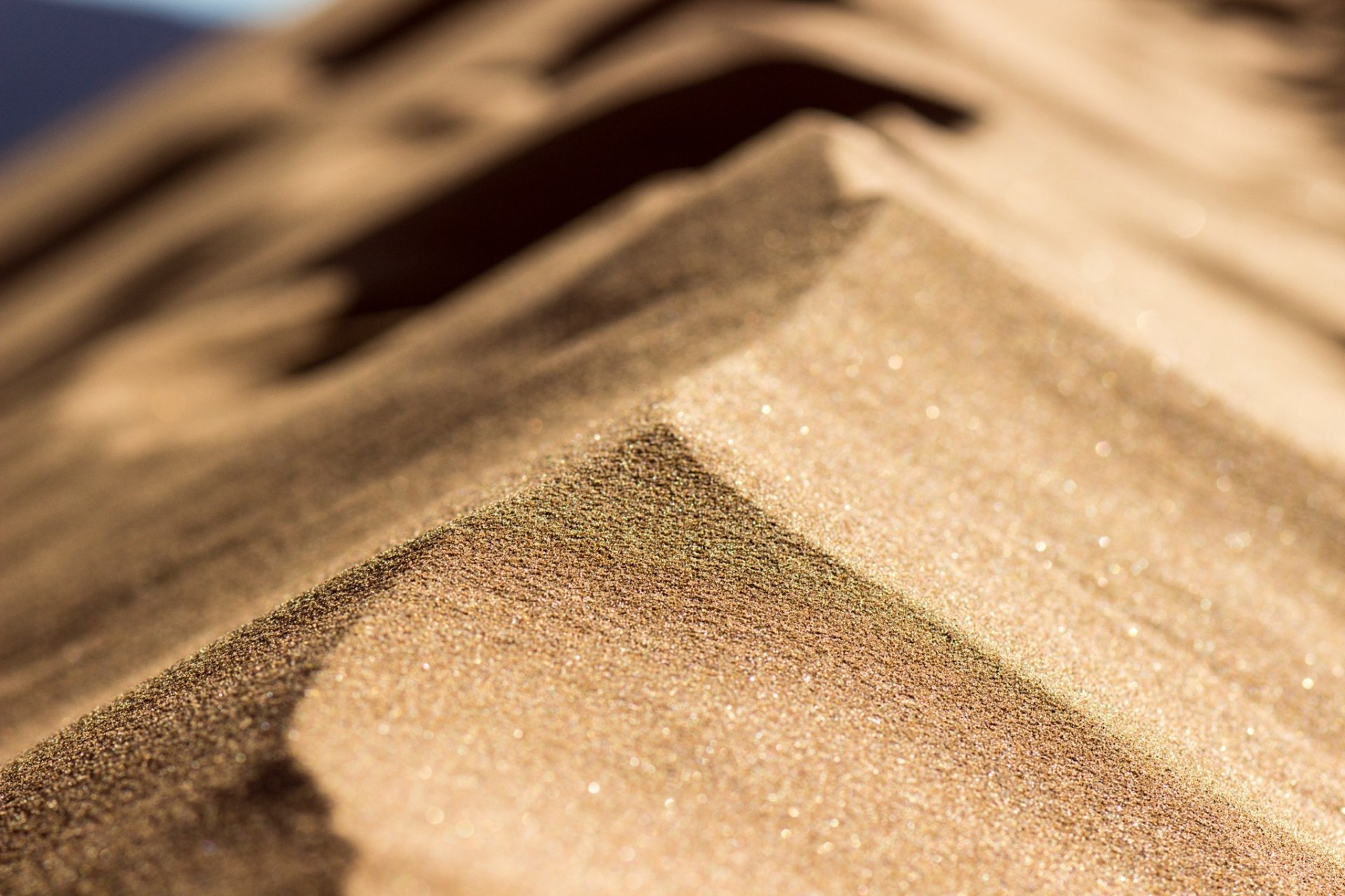 sabbia deserto barchan luce macro