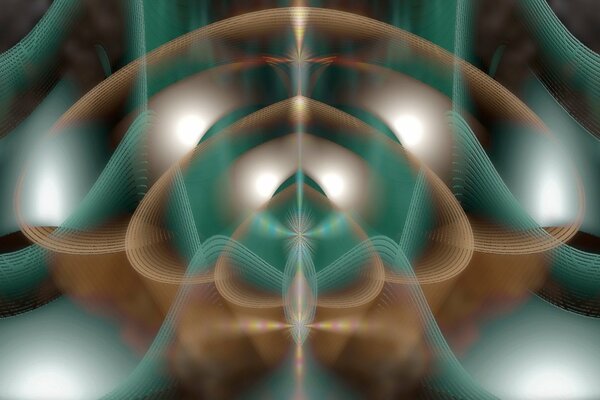 Immagine astratta con forme colorate