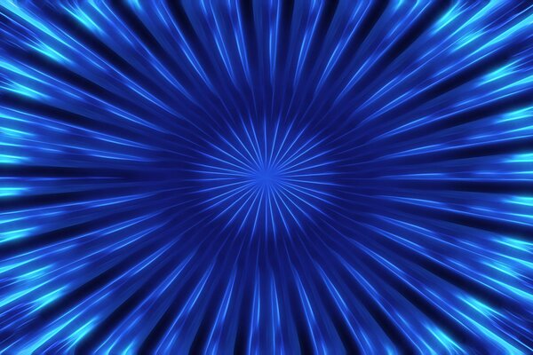 Le linee blu divergono dai raggi