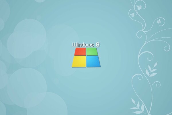 Icona multicolore di Windows su sfondo blu con i modelli