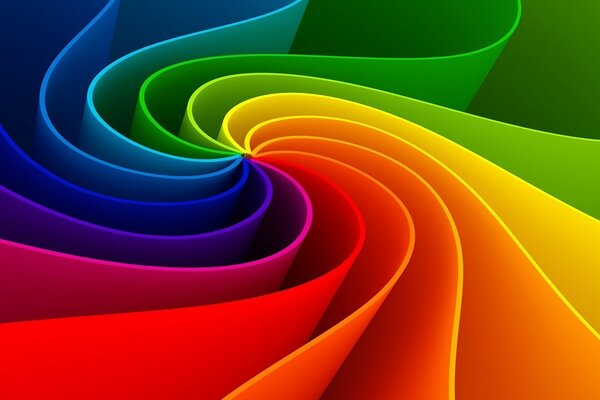 Linee colorate che ricordano un arcobaleno