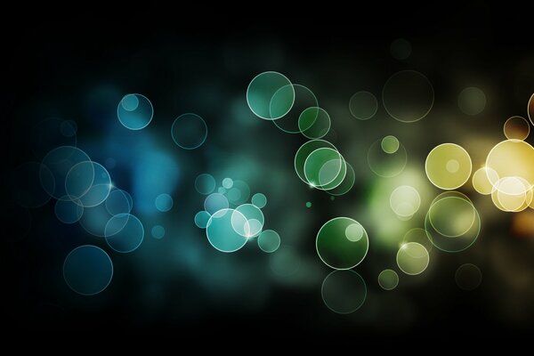 Il bokeh sembra gocce di pioggia