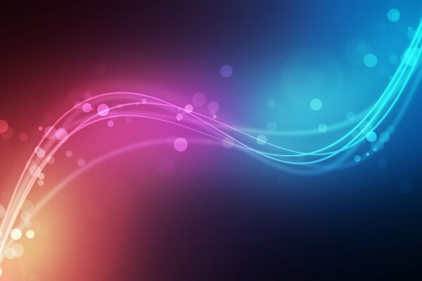 Cerchi e linee spettacolari di diversi colori