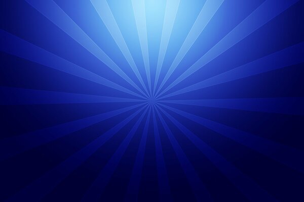Raggi diretti di colore blu