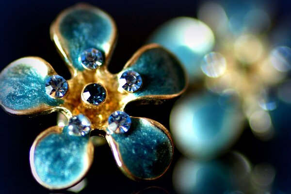 Foto macro di gioielli. Gioielli glitter