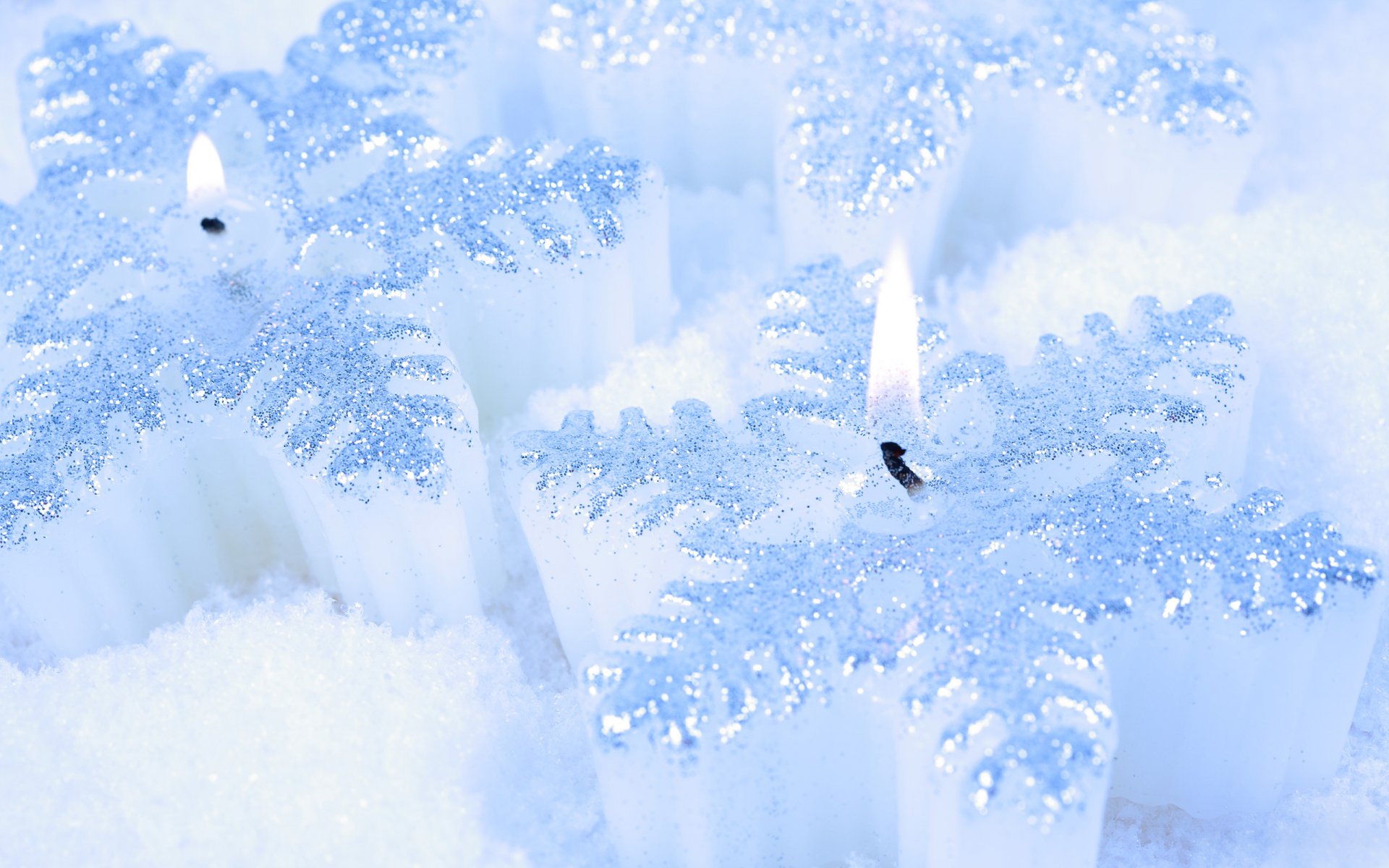 candele bianco neve