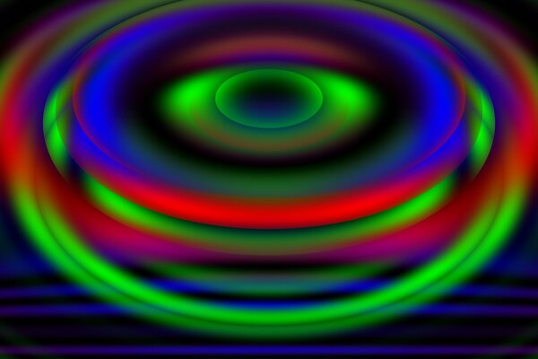 Cerchi multicolori e sfondo luminoso