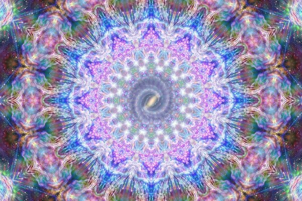 Astrazione Mandala dai modelli come in caleidoscopio