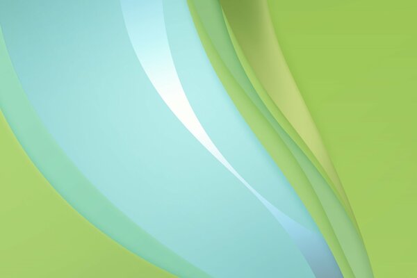 Disegno astratto verde e blu dalle linee