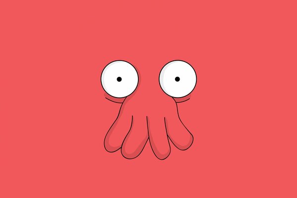 Mostro con occhi sporgenti e tentacoli al posto del naso