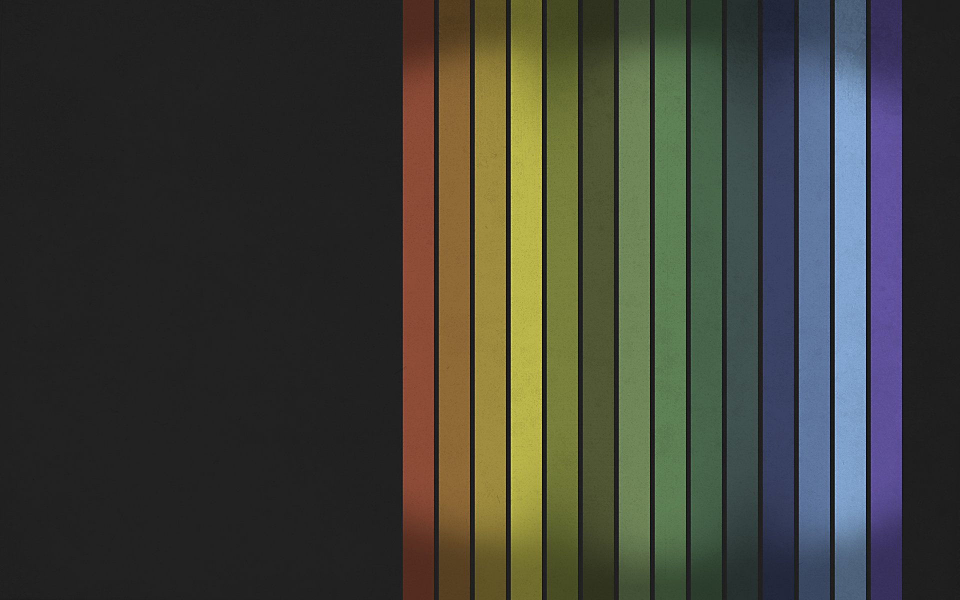 linee colori dell arcobaleno gamma